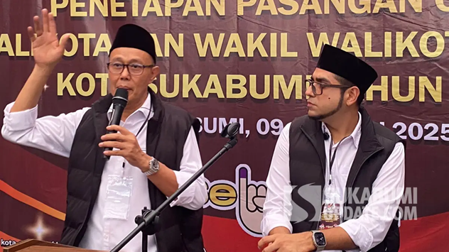 Ayep-Bobby Raih 44,90% Suara, KPU Tetapkan Wali Kota dan Wakil Wali Kota Sukabumi Terpilih Pilkada 2024