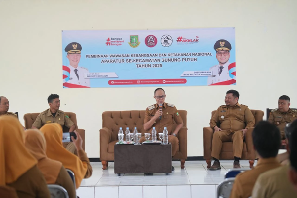 Penguatan Wawasan Kebangsaan dan Ketahanan Nasional Aparatur Kecamatan Gunungpuyuh Tahun 2025