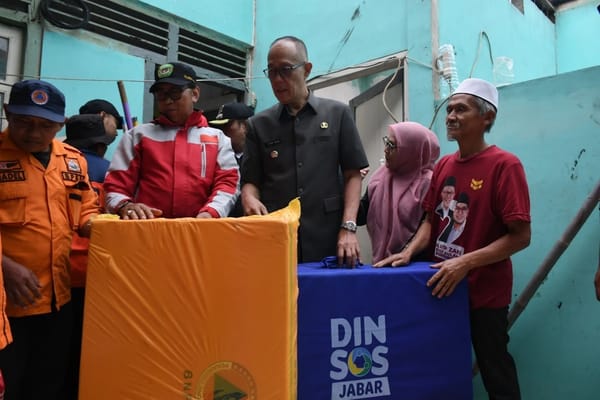 Wali Kota Sukabumi Tinjau Lokasi Kebakaran di Kelurahan Gedongpanjang