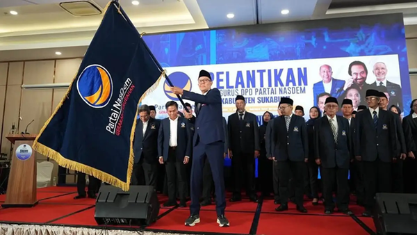 Ayep Zaki Resmi Dilantik sebagai Ketua DPD NasDem Kabupaten Sukabumi