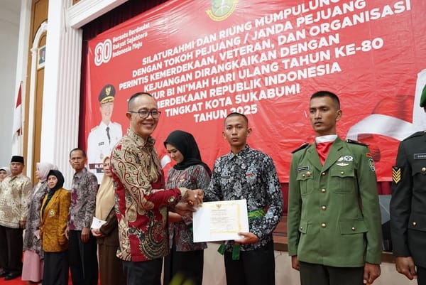 Wali Kota Sukabumi Hadiri Silaturahmi Pejuang dan Tasyakur HUT ke-80 RI