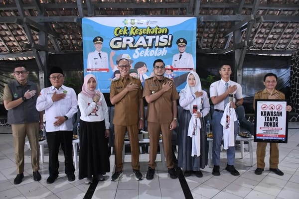 Kick Off Pemeriksaan Kesehatan Gratis untuk Anak Sekolah, Pemkot Sukabumi Sasar Tiga Satuan Pendidikan