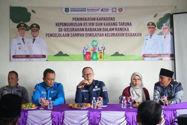 Wali Kota Sukabumi Tekankan Peran Strategis RT/RW dan Karang Taruna Babakan dalam Pengelolaan Sampah