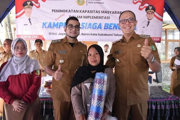 Kelurahan Jayaraksa Resmi Jadi Kampung Siaga Bencana, Wali Kota Sukabumi Dorong Kesiapsiagaan Warga