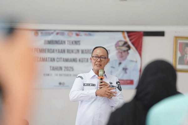 Wali Kota Sukabumi Tekankan Pentingnya Partisipasi Warga dalam Program P2RW Kecamatan Citamiang