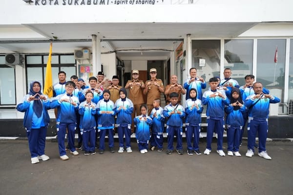Apel Pagi dan Pelepasan Kontingen PEPARPEDA IV di Kota Sukabumi