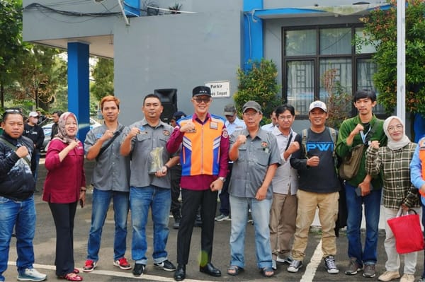 Apel Dishub Kota Sukabumi Dirangkaikan dengan Penyerahan Trophy Mini Soccer Harhubnas 2025