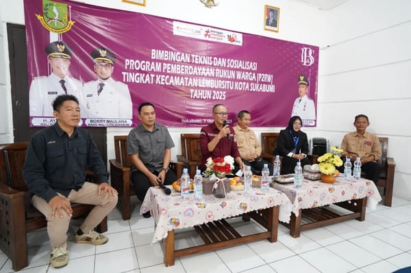 Wali Kota Sukabumi Tekankan Kejujuran dalam Pengelolaan Program P2RW di Kecamatan Lembursitu
